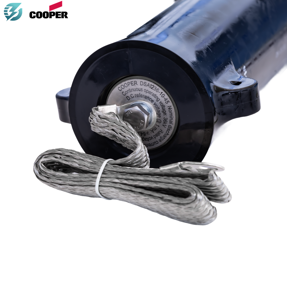Eaton Cooper Power Series DSA1236-10-45 IEC Shielded T-Body Rear Surge Arrester 36 kV 10 kA - Image 4