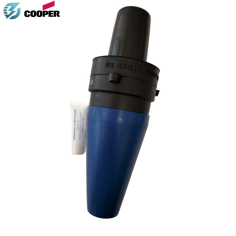 Eaton Cooper Power Series LBI225 & LBI225L Loadbreak Bushing Insert 200A 25kV with Latch Indicator Ring for Pad-Mounted Transformer